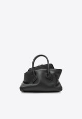 The Attico Mini La Passeggiata Leather Handbag Black 260WAH00063LBT117AA/T_ATTIC-100