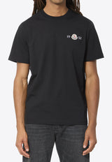 Moncler Logo Print Crewneck T-shirt Black L20918C00052-8790F-999