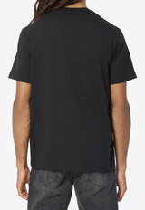 Moncler Logo Print Crewneck T-shirt Black L20918C00052-8790F-999