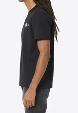 Moncler Logo Print Crewneck T-shirt Black L20918C00052-8790F-999