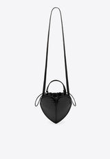 ROTATE Croc-Embossed Heart-Shaped Crossbody Bag Black 116427100BCR2276/T_ROTAT-100
