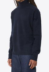 Maison Margiela Wool High-Neck Sweater Blue S50HL0071-M13303-511F