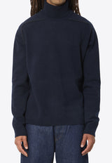 Maison Margiela Wool High-Neck Sweater Blue S50HL0071-M13303-511F