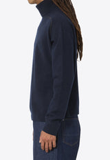 Maison Margiela Wool High-Neck Sweater Blue S50HL0071-M13303-511F