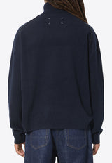Maison Margiela Wool High-Neck Sweater Blue S50HL0071-M13303-511F
