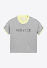 Versace Reversible Slim Logo T-shirt Gray 10260021A18732/T_VERSA-2EZ10