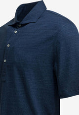 Brunello Cucinelli Linen Blend Polo T-shirt Blue MR8273915C005_X_ff7908ae-4893-45f7-b23c-472caed2d568