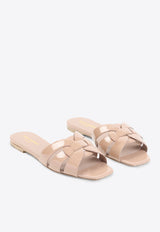 Tribute Flat Sandals in Patent Leather