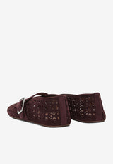 Alaïa Mary-Jane Vienne Suede Ballet Flats Burgundy AA3A029C0H53325_36c85e4e-cdd9-4d04-a213-fda080afaaf3