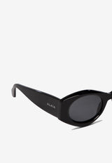 Alaïa Cat-Eye Logo Sunglasses Gray AA0080S001_86dddb87-5312-43ea-a14c-d23995a36946