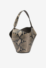 Khaite Small Lotus Python Print Leather Shoulder Bag Beige H2056-1057772_0306a5e3-8ad9-4041-a255-cecc4078a7cf