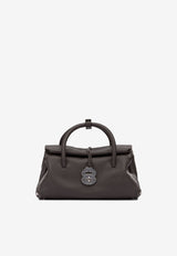 Zanellato Small Dotta Grained Leather Top Handle Bag Brown DOTTA CENTAURO S0687501120000Z1163_22ec7c61-7cc9-4d6b-b5c2-3e124194e499
