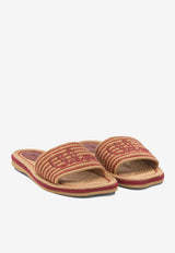 Chloé Sand Woven Slides Multicolor CH26U19AXP527_6e978d0f-92ba-4447-aedd-5bdd1b9555d9