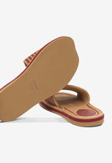 Chloé Sand Woven Slides Multicolor CH26U19AXP527_6e978d0f-92ba-4447-aedd-5bdd1b9555d9