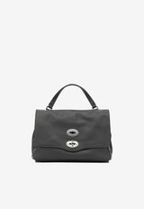 Zanellato Small Postina Daily Grained Leather Handbag Gray POSTINA DAILY S0680100040000Z0115_fb8c12e4-5c3e-4b35-aa71-ae375b38f93c