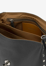 Zanellato Small Postina Daily Grained Leather Handbag Gray POSTINA DAILY S0680100040000Z0115_fb8c12e4-5c3e-4b35-aa71-ae375b38f93c