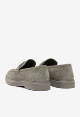 Brunello Cucinelli Suede Penny Loafers Gray MZSFG2370C8850_X_8006d972-37d0-416a-af7c-e9b14a8e8bba