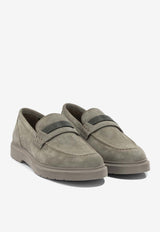 Brunello Cucinelli Suede Penny Loafers Gray MZSFG2370C8850_X_8006d972-37d0-416a-af7c-e9b14a8e8bba