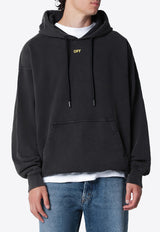 Off-White Fallen Caravaggio Skate Hooded Sweatshirt Black OMBB085S26FLE00B/S_OFFW-0001