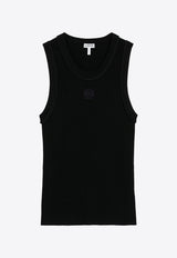 Loewe Ribbed Anagram Tank Top Black S359Y55K51VI/T_LOEW-1100