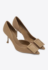 Roger Vivier Viv' in The City 90 D'Orsay Suede Pumps Beige RVW83045810HR0/T_ROGVI-S812