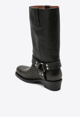 Paris Texas Roxy 45 Brushed Leather Mid-Calf Boots Black PX662XLTHB/T_PATEX-BLK