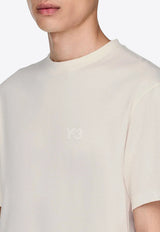 Y-3 Logo Print T-shirt Chalk KQ9782CO/T_ADIDY-CW
