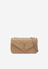 Saint Laurent Medium Loulou Quilted Leather Shoulder Bag Beige 801439AAEAX/T_YSL-2357