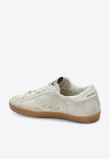 Golden Goose DB Super Star Distressed Sneakers with Glittered Star Beige GWF00101F007202/T_GOLDE-15751