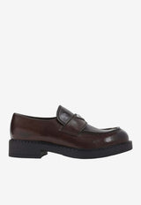 Brushed Leather Loafers