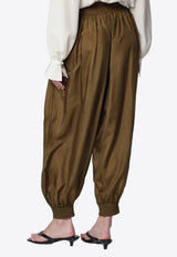 Zimmermann Silk Habotai Harem Pants Green 7738PSS263SI/T_ZIMM-OL