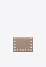 Valentino Rockstud Grained Leather Wallet Powder 9W2P0P39VSH/T_VALE-P45