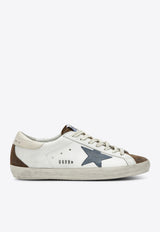 Golden Goose DB Super-Star Leather Sneakers with Suede Star Patch White GMF00102F008695/T_GOLDE-83401