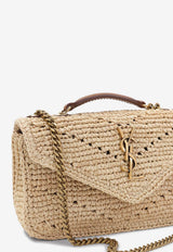 Mini Loulou Crocheted Raffia Shoulder Bag