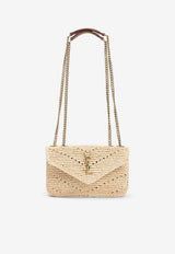 Mini Loulou Crocheted Raffia Shoulder Bag