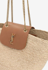 Manon Woven Raffia Chain Tote Bag