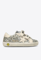 Golden Goose DB Kids Baby Girls Old School Glittered Sneakers Silver GJF00111F005314/T_GOLDE-65195