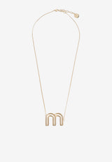 Logo Pendant Necklace