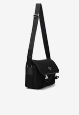 Triangle Logo Re-Nylon Messenger Bag
