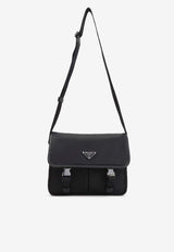 Triangle Logo Re-Nylon Messenger Bag