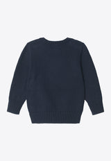 Polo Ralph Lauren Kids Boys Intarsia Knit Polo Bear Sweater Navy 323668286002CO/T_POLOR-HN