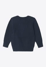 Polo Ralph Lauren Kids Boys Intarsia Knit Polo Bear Sweater Navy 322668286002CO/T_POLOR-HN