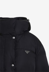 Triangle Logo Belted Longline Parka