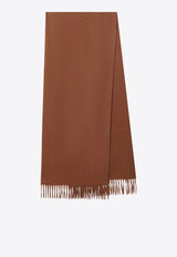 Max Mara Cashmere Fringed Scarf Brown BACIWS/T_MAXM-009