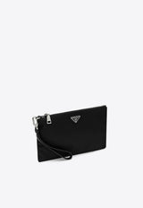 Prada Saffiano Leather Pouch Bag Black 2NH0042DMH/T_PRADA-F0002
