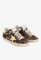 Super-Star Leopard Print Low-Top Sneakers