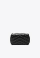 Saint Laurent Mini Loulou Quilted Leather Shoulder Bag Black 821749AAEAX/T_YSL-1000