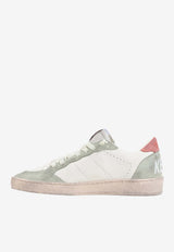 Ball Star Suede and Leather Sneakers