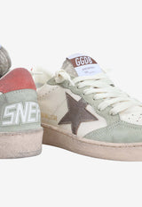 Ball Star Suede and Leather Sneakers