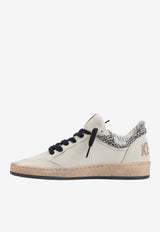Ball Star Leather Low-Top Sneakers with Suede Star Patch